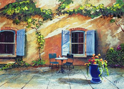 Shuttered Windows, Provence, France by Trevor Neal